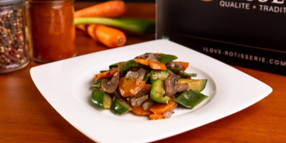 Fresh seasonal fried vegetables (450gr) - Rotisserie | Roast Chicken Delivery in Monaco, Cap-d'Ail & Beausoleil